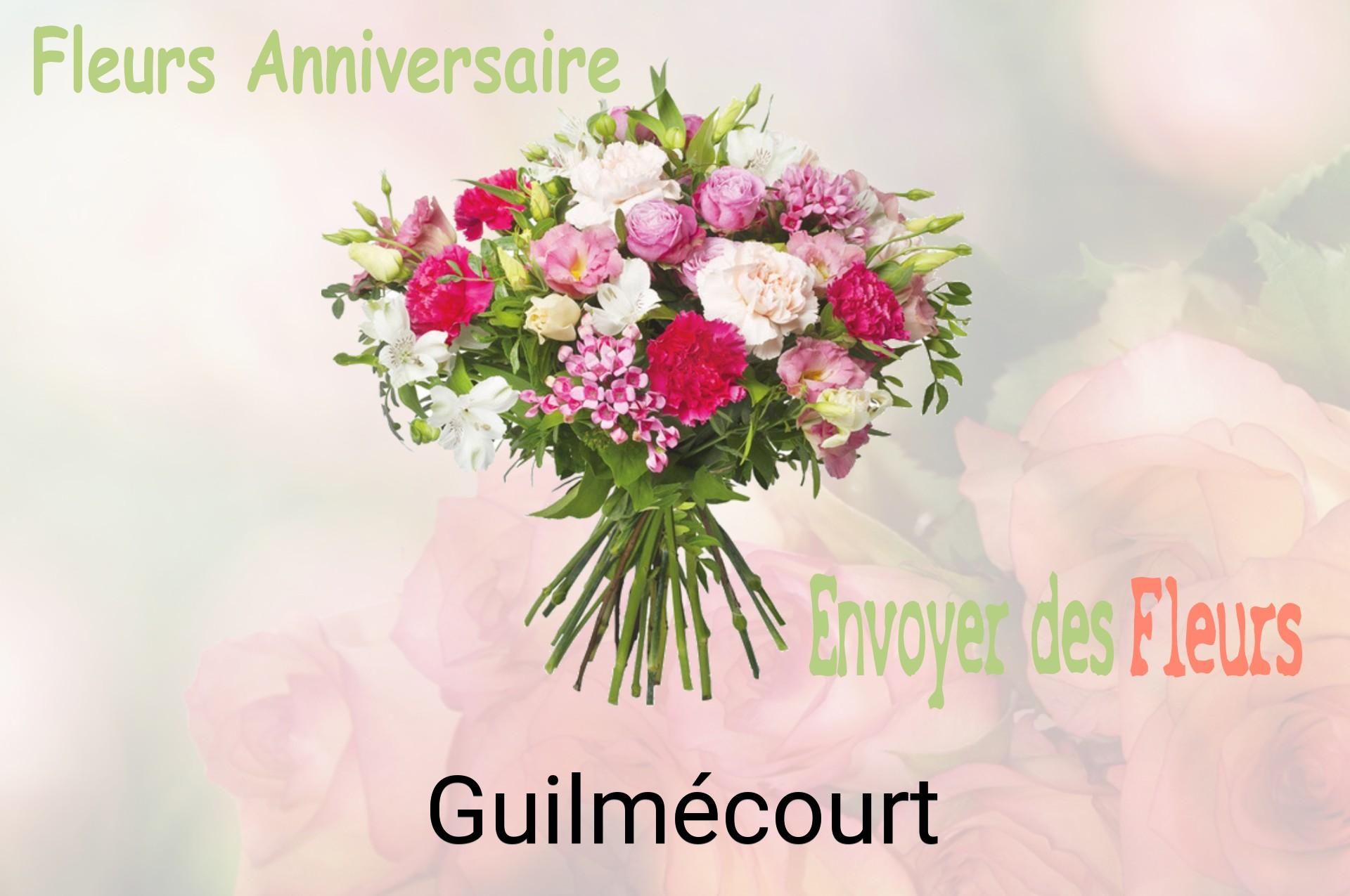 Bouquet de fleurs d’anniversaire livré à Guilmécourt