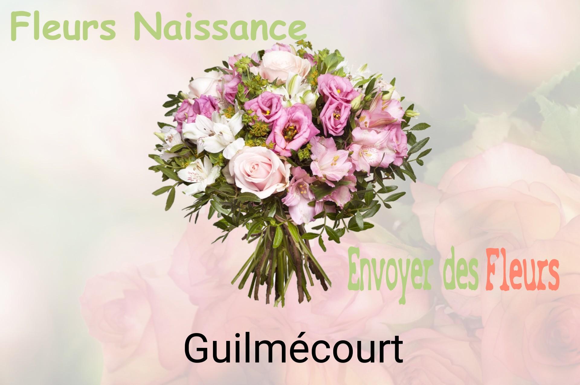 Bouquet de fleurs de naissance livré à Guilmécourt
